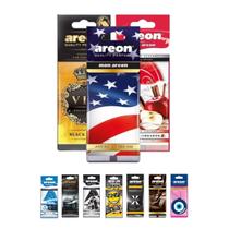 Kit com 3 Aromatizantes Automotivo Areon Cheirinho Odorizador Frutados Cítricos Carro Cheiro Suave