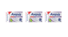 Kit com 3 Asepxia Sabonete Suavizante/Cremoso 80g