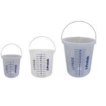 Kit Com 3 Balde Reforcado Com Bico - 7 , 12 E 18 Litros