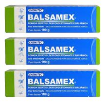 Kit Com 3 Balsamex 100g Pomada Sedativa Descongestionante