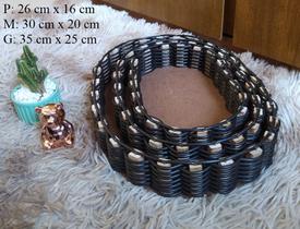 Kit com 3 bandejas cesta cestinha para café pão de queijo pães doces P + M + G