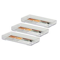 Kit com 3 Bandejas Luxxor Cristal