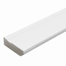 Kit com 3 Barras Rodapé de MDF 5CMX15MMX2.20m Revestido Frisado 6,6m Branco Moldurama Kit com 3 Barras Rodapé de MDF 5CMX15MMX2.20m Revestido Frisado 6,6m Branco Moldurama