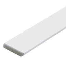 Kit com 3 Barras Rodapé de MDF 7CMX15MMX2.20m Revestido Liso 6,6m Branco Moldurama Kit com 3 Barras Rodapé de MDF 7CMX15MMX2.20m Revestido Liso 6,6m Branco Moldurama