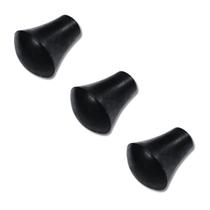 Kit com 3 Base para Pé de Surdo Borracha Redonda Preta 14.3 - Spanking