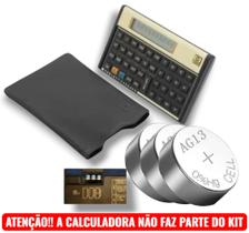 kit com 3 baterias LR44 / L1154f para calculadora HP12C Modelo Antigo