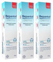 Kit Com 3 Bepantol Derma Hidratante Intenso Toque Seco 30g