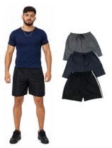 Kit Com 3 Bermudas Tactel Masculina Adulto - Olv Jeans