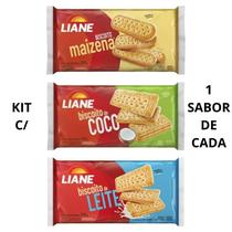 KIT COM 3 - Biscoito Maizena + Coco + Leite.Zero Leite/Zero Lactose KIT COM 3 - Biscoito Maizena + Coco + Leite.Zero Leite/Zero Lactose