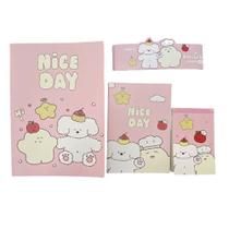 Kit com 3 blocos de anotações modelo guji guji cor rosa Kit com 3 blocos de anotações modelo guji guji cor rosa