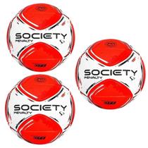 Kit Com 3 Bola De Futebol Society Penalty S11 R2 XXIV
