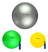 Kit Com 3 Bolas Suiças Para Pilates Carci 65cm 55cm E 45cm