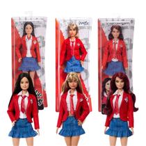 Kit Com 3 Bonecas Barbie Banda Rebelde Mia Lupita Roberta