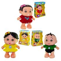 Kit Com 3 Bonecos Turma Da Mônica Baby Fala Frases Licenciado Mônica Magali e Cebolinha