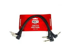 Kit com 3 cabos P10 para pedal 25cm MXT