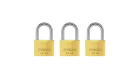 Kit Com 3 Cadeado Pado Lt 20 Mala Portão Segredos Diferentes