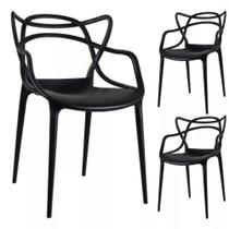 Kit Com 3 Cadeiras Allegra Resistente Design Moderno E Conforto Para Sala, Escritório E área Externa Kit Com 3 Cadeiras Allegra Resistente Design Moderno E Conforto Para Sala, Escritório E área Externa