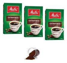 Kit com 3 Café Torrado e Moído Tradicional Melitta 500g Kit com 3 Café Torrado e Moído Tradicional Melitta 500g