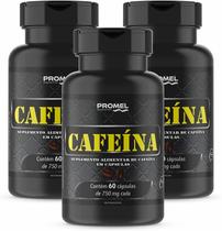 Kit Com 3 Cafeína 60 Capsulas de 500mg Promel