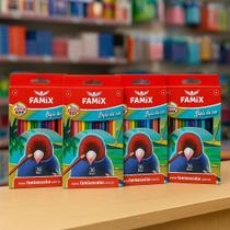 Kit Com 3 Caixas Lápis de Cor 36 Cores Cada Famix