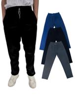 Kit Com 3 Calça Chimpa Masculina Com Bolsos e Cordão