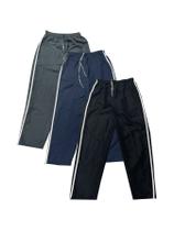 Kit Com 3 Calça Tactel Básica Masculina Com Bolso Traseiro