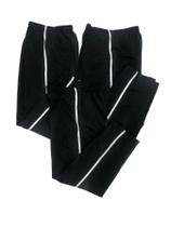 Kit Com 3 Calça Tactel Juvenil Menino Com Bolso Traseiro Cor:PretoTamanho:4 Kit Com 3 Calça Tactel Juvenil Menino Com Bolso Traseiro Cor:PretoTamanho:4