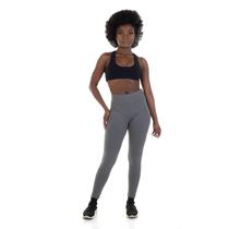 Kit com 3 Calças Legging Cintura Alta em tecido Suplex