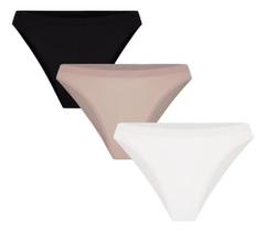Kit Com 3 Calcinhas Biquini De Microfibra Trifil