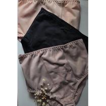Kit com 3 Calcinhas Calçola Cinta Modeladora Cetinete Rosset Rossete Duloren Dulore