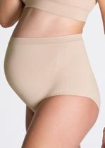 Kit Com 3 Calcinhas Cinta Sem Costura Para Gestante Grávida Loba Lupo