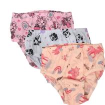 Kit com 3 Calcinhas Infantil Atacado Kellynha Kit Desfralde