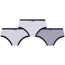 Kit Com 3 Calcinhas Lobinha Infantil Kids Algodão Lupo Kit Com 3 Calcinhas Lobinha Infantil Kids Algodão Lupo