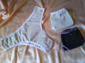 Kit Com 3 Calcinhas Modelo Tanga 100% Algodão Estampa Diversificada Kit Com 3 Calcinhas Modelo Tanga 100% Algodão Estampa Diversificada