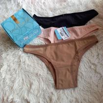 kit com 3 calcinhas tanga micro tam.M