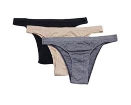 Kit com 3 calcinhas tanga Trifil 4403 Kit com 3 calcinhas tanga Trifil 4403