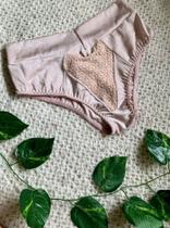 Kit com 3 Calçolas Calcinha Tangão Cintura Alta Lycra Rosset Rossete Duloren Dulore Cós Alto