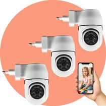 Kit Com 3 Câmeras De Segurança Jortan Wi-fi Interna Hd 360