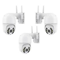 Kit com 3 câmeras de segurança Wifi ip prova d'água infravermelho hd 2 antenas com infravermelho Kit com 3 câmeras de segurança Wifi ip prova d'água infravermelho hd 2 antenas com infravermelho
