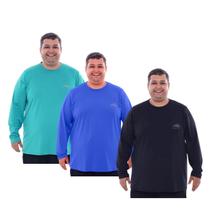 Kit Com 3 Camisas Proteção Solar UV50 Plus Size Segunda Pele