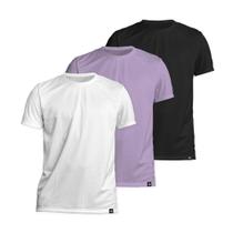 Kit com 3 Camiseta Algodão Sportswear Muvin - Masculino - Mais Conforto para seu Treino e Caminhada Kit com 3 Camiseta Algodão Sportswear Muvin - Masculino - Mais Conforto para seu Treino e Caminhada