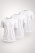 Kit com 3 camisetas Básicas Masculinas 100% Algodão Luau Kit com 3 camisetas Básicas Masculinas 100% Algodão Luau