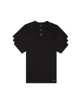 Kit com 3 Camisetas Calvin Klein Cotton Classics Pretas - Masculino