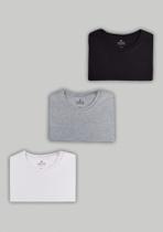 Kit Com 3 Camisetas Femininas Básicas Kit Com 3 Camisetas Femininas Básicas