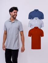 Kit Com 3 Camisetas Gola Polo 100% Algodão - RCV STORE