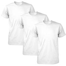 Kit com 3 Camisetas Masculina Dry Fit Pwear Branca