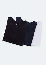 Kit Com 3 Camisetas Masculinas Básicas Slim