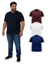 Kit Com 3 Camisetas Plus Size 100% Poliéster Premium Colors Cor:ColoridoTamanho:G1