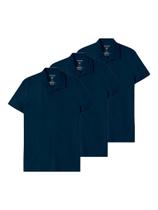 Kit com 3 Camisetas Polo Masculina Malwee 1000004430