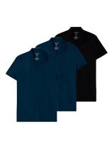 Kit com 3 Camisetas Polo Masculina Malwee 1000004430 Kit com 3 Camisetas Polo Masculina Malwee 1000004430